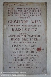 Viennaslide-00424418 Wien, Gemeindebau des 'Roten Wien' - Vienna, Council Tenement Block, 'Red Vienna', Ebert-Hof, Hütteldorfer Straße 16–22, Victor Mittag und Karl Hauschka 1926