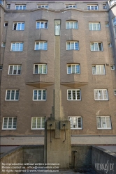 Viennaslide-00424723 Wien, Gemeindebau des 'Roten Wien' - Vienna, Council Tenement Block, 'Red Vienna', Pfannenstiel-Hof, Kreuzg. 87–89; Erich Franz Leischner 1925