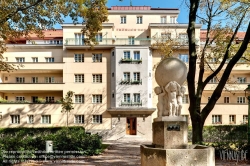 Viennaslide-00424950f Wien, Gemeindebau des 'Roten Wien' - Vienna, Council Tenement Block, 'Red Vienna', Fröhlich-Hof, Malfattigasse, Engelbert Mang