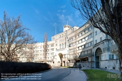 Viennaslide-00425045f Wien, Gemeindebau des 'Roten Wien' - Vienna, Council Tenement Block, 'Red Vienna', Gartenstadt Jedlesee, Hubert Gessner 1926-1932, ab 1950 Karl Seitz-Hof