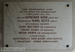 Viennaslide-00425123 Wien, Gemeindebau des 'Roten Wien' - Vienna, Council Tenement Block, 'Red Vienna', Schlinger-Hof, Brünner Straße 34–48, Franz Glaser 1926