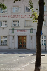 Viennaslide-00425486 Wien, Gemeindebau des 'Roten Wien' - Vienna, Council Tenement Block, 'Red Vienna', Wagramer Straße 97-103, Rudolf Krausz 1926