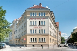 Viennaslide-00426152f Wien, Gemeindebau des 'Roten Wien' - Vienna, Council Tenement Block, 'Red Vienna', Alfons Petzold-Hof, Lorystraße 36–38, Adolf Stöckl 1924