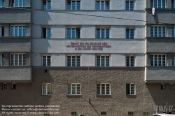 Viennaslide-00426484 Wien, Gemeindebau des 'Roten Wien' - Vienna, Council Tenement Block, 'Red Vienna', Karl Volkert-Hof, Thaliastraße 75, Franz Schuster, Franz Schacherl 1927