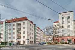 Viennaslide-00426868f Wien, Gemeindebau des 'Roten Wien' - Vienna, Council Tenement Block, 'Red Vienna', Klose-Hof, Philippovichgasse 1, Josef Hoffmann 1925