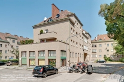 Viennaslide-00427059f Wien, Gemeindebau des 'Roten Wien' - Vienna, Council Tenement Block, 'Red Vienna', George Washington-Hof, Wienerbergstraße von Triester Straße bis Kastanienallee, Bauteil von Robert Oerley 1925–1930