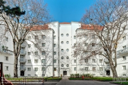 Viennaslide-00427124f Wien, Gemeindebau des 'Roten Wien' - Vienna, Council Tenement Block, 'Red Vienna', Anlage Am Wienerberg, Wienerbergstraße 16–20,
Karl Dorfmeister, Rudolf Frass, Rudolf Perco (östlicher Teil), Camillo Fritz Discher, Paul Gütl (westlicher Teil) 1927