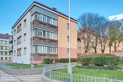 Viennaslide-00427260f Wien, Gemeindebau des 'Roten Wien' - Vienna, Council Tenement Block, 'Red Vienna', Triester Straße 85, Robert Hartinger, Silvio Mohr 1932