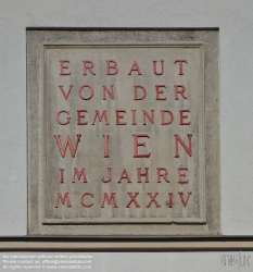 Viennaslide-00427571 Wien, Gemeindebau des 'Roten Wien' - Vienna, Council Tenement Block, 'Red Vienna', Josef Wiedenhofer-Hof, Zeillergasse 7–11; Josef Frank 1925