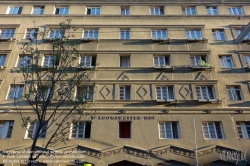 Viennaslide-00427680 Wien, Gemeindebau des 'Roten Wien' - Vienna, Council Tenement Block, 'Red Vienna', Dr. Kronawetter-Hof, Pfeilgasse 47–49, Otto Moritz Kuntschik 1926