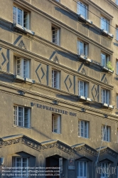 Viennaslide-00427684 Wien, Gemeindebau des 'Roten Wien' - Vienna, Council Tenement Block, 'Red Vienna', Dr. Kronawetter-Hof, Pfeilgasse 47–49, Otto Moritz Kuntschik 1926