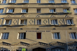 Viennaslide-00427685 Wien, Gemeindebau des 'Roten Wien' - Vienna, Council Tenement Block, 'Red Vienna', Dr. Kronawetter-Hof, Pfeilgasse 47–49, Otto Moritz Kuntschik 1926