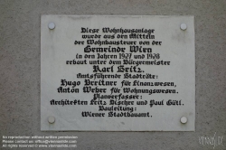 Viennaslide-00427900 Wien, Gemeindebau des 'Roten Wien' - Vienna, Council Tenement Block, 'Red Vienna', Anton Kohl-Hof, Rüdengasse 8–10, Camillo Fritz Discher, Paul Gütl 1928