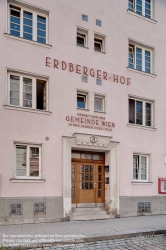 Viennaslide-00428033f Wien, Gemeindebau des 'Roten Wien' - Vienna, Council Tenement Block, 'Red Vienna', Erdberger Hof, Drorygasse 19–23, Karl Schmalhofer 1922