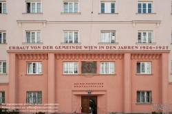 Viennaslide-00428101 Wien, Gemeindebau des 'Roten Wien' - Vienna, Council Tenement Block, 'Red Vienna', Engelsberggasse 3, Heinrich Schopper, Alfred Chalusch 1927