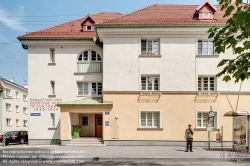 Viennaslide-00428235f Wien, Gemeindebau des 'Roten Wien' - Vienna, Council Tenement Block, 'Red Vienna', Justgasse 9–27, Konstantin Peller, Adolf Stöckl, Karl Julius Stoik 1924