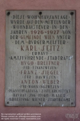 Viennaslide-00428314 Wien, Gemeindebau des 'Roten Wien' - Vienna, Council Tenement Block, 'Red Vienna', Pölzer-Hof, Dampfgasse 35–37, Hugo Mayer (MA 22) 1927