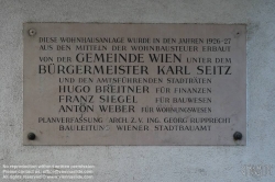 Viennaslide-00428342 Wien, Gemeindebau des 'Roten Wien' - Vienna, Council Tenement Block, 'Red Vienna', Hasengasse 35–41, Georg Rupprecht 1927