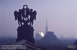 Viennaslide-01000101 Wien, Stadtpanorama, Blick vom Burgtheater über die Innenstadt mit Stephansdom - Vienna, Panorama, Historic Center, St. Stephens Cathedral