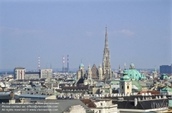 Viennaslide-01000108 Wien, Stadtpanorama, Blick über die Innenstadt mit Stephansdom - Vienna, Panorama, Historic Center, St. Stephens Cathedral