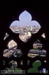 Viennaslide-01000109 Wien, Stadtpanorama, Blick von der Votivkirche über die Innenstadt mit Stephansdom - Vienna, Panorama, Historic Center, St. Stephens Cathedral