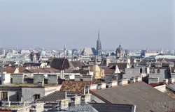 Viennaslide-01000125 Wien, Stadtpanorama, Blick über die Innenstadt mit Stephansdom - Vienna, Panorama, Historic Center, St. Stephens Cathedral