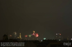 Viennaslide-01000219 Wien, Silvesterfeuerwerk - Vienna, Fireworks