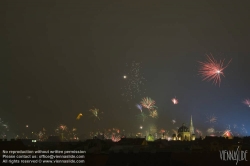 Viennaslide-01000221 Wien, Silvesterfeuerwerk - Vienna, Fireworks