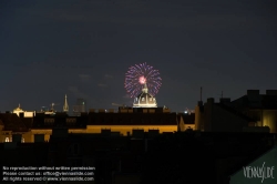 Viennaslide-01000259 Wien, Feuerwerk über der Kuppel des Kunsthistorischen Museums - Vienna, Fireworks over Museum of Arts