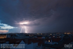 Viennaslide-01000294 Wien, Gewitter - Vienna, Thunderstorm