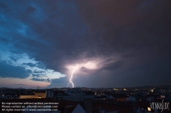 Viennaslide-01000296 Wien, Gewitter - Vienna, Thunderstorm