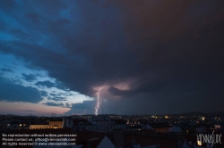 Viennaslide-01000297 Wien, Gewitter - Vienna, Thunderstorm