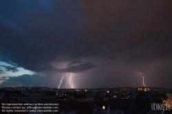 Viennaslide-01000298 Wien, Gewitter - Vienna, Thunderstorm