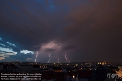 Viennaslide-01000299 Wien, Gewitter - Vienna, Thunderstorm