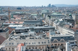 Viennaslide-01000329 Wienpanorama, Blick vom Stephansdom über Wien