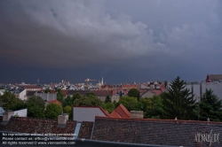 Viennaslide-01000334 Wienpanorama mit Regenstimmung