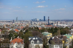 Viennaslide-01000347 Wien, Blick über das Cottageviertel Richtung Donau