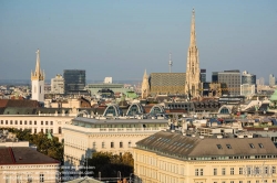 Viennaslide-01000361 Wien, Stadtpanorama von der TU am Getreidemarkt