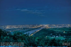 Viennaslide-01001202h Wien, Panorama vom Leopoldsberg - Vienna, Panorama from Leopoldsberg