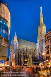 Viennaslide-01010115h Wien, Stephansdom zu Weihnachten - Vienna, St. Stephens Cathedral at Christmas Time