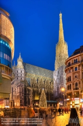 Viennaslide-01010116h Wien, Stephansdom zu Weihnachten - Vienna, St. Stephens Cathedral at Christmas Time