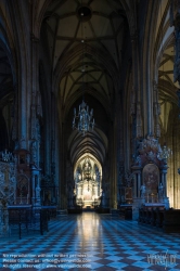 Viennaslide-01010322 Wien, Stephansdom, Innenraum, Langhaus - Vienna, St. Stephens Cathedral, Interior