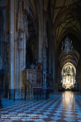 Viennaslide-01010323 Wien, Stephansdom, Innenraum, Langhaus - Vienna, St. Stephens Cathedral, Interior