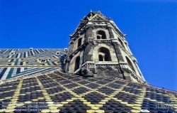 Viennaslide-01010407 Wien, Stephansdom, Dachbereich, Heidenturm - Vienna, St. Stephens Cathedral, Roof