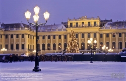 Viennaslide-01020104 Wien, Schloß Schönbrunn, Ehrenhof, Weihnachtsmarkt - Vienna, Schoenbrunn Palace, Court of Honour