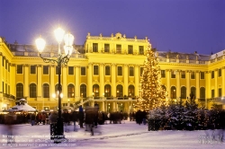 Viennaslide-01020105 Wien, Schloß Schönbrunn, Ehrenhof, Weihnachtsmarkt - Vienna, Schoenbrunn Palace, Court of Honour