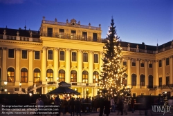 Viennaslide-01020113 Wien, Schloß Schönbrunn, Ehrenhof, Weihnachtsmarkt - Vienna, Schoenbrunn Palace, Court of Honour