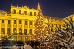 Viennaslide-01020114 Wien, Schloß Schönbrunn, Ehrenhof, Weihnachtsmarkt - Vienna, Schoenbrunn Palace, Court of Honour