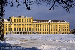 Viennaslide-01020121 Wien, Schloß Schönbrunn, Gartenfassade - Vienna, Schoenbrunn Palace, Garden Facade