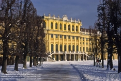 Viennaslide-01020124 Wien, Schloß Schönbrunn, Gartenfassade - Vienna, Schoenbrunn Palace, Garden Facade